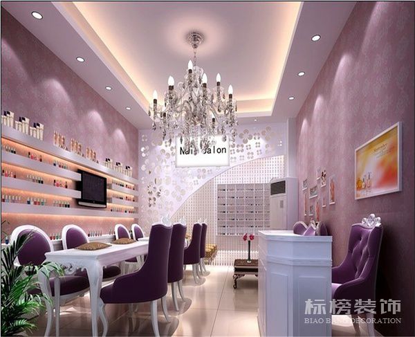 深圳美甲店墙面装饰怎么做？